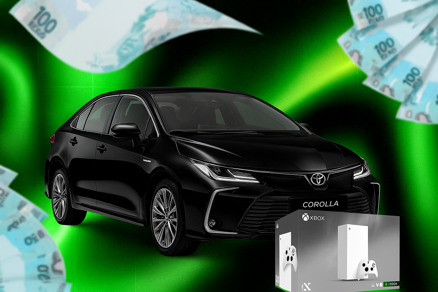 🚘 COROLLA DOS SONHOS - R$20,00 – PRÊMIO MÁXIMO: UM COROLLA 0KM OU R$150.000,00